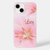 Dames/Meisjes Roze Lily iPhone / iPad case cadeau (Achterkant)