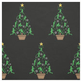 Dames Meisjes Softbal Kerstboom Stof (Swatch)