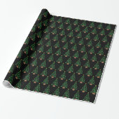 Dames Meisjes Voetbal Kerstboom Cadeaupapier (Uitgerold)