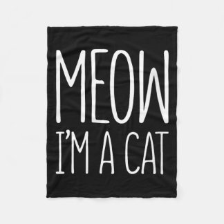 Dames Meow Een Kattenshirt Kinderen Halloween Kat Fleece Deken
