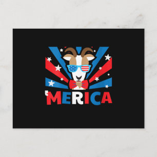 Dames Merica Geit Briefkaart