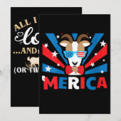 Dames Merica Geit Kaart (Voorkant / Achterkant)