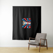 Dames Merica Geit Wandkleed (In situ)