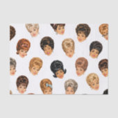 Dames met bouffant uit de jaren 60 tissuepapier (Voorkant)