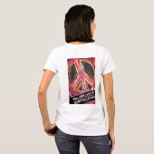Dames met een lang gestroomlijnd OWS-ondersteuning T-shirt (Achterkant volledig)