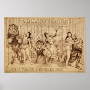 Dames met het Poster van VAUDEVILLE van de Uitvoer