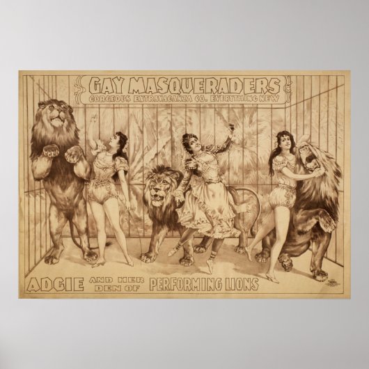Dames met het Poster van VAUDEVILLE van de Uitvoer (Voorkant)
