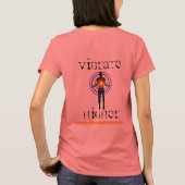 Dames met korte Sleeve Ringer T-shirt (Achterkant)