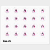 Dames met laesies hart sticker (Vel)
