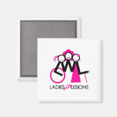Dames met laesies magneet (Voorkant / Achterkant)