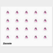 Dames met laesies ster sticker (Vel)