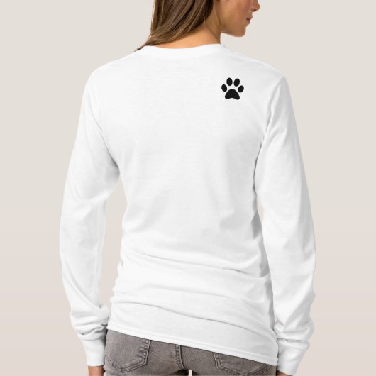 dames met lange mouwen t-shirt (Achterkant)