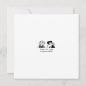 dames met Petten Elegant Vrijgezellenfeest Kaart (Achterkant)