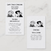 Dames met Petten  Mode Aangepaste kleding Visitekaartje (Voorkant / Achterkant)