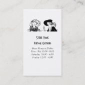 Dames met Petten  Mode Aangepaste kleding Visitekaartje (Achterkant)