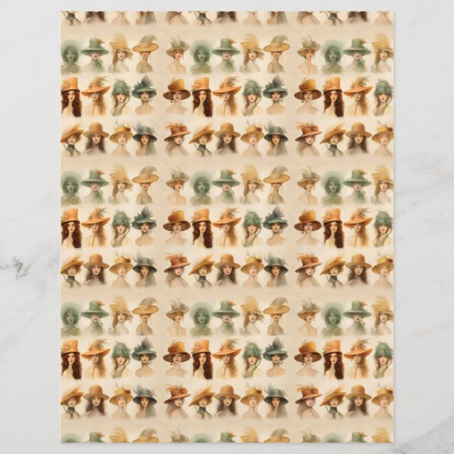  dames met petten SCV 33 (Voorkant)