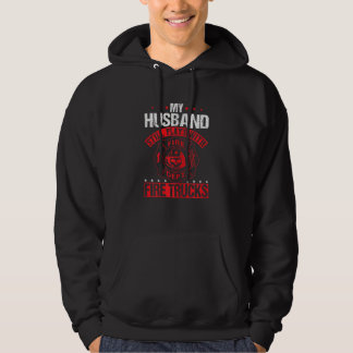 Dames Mijn Man Speelt Nog Steeds Brandweerwagens Hoodie