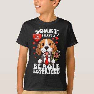 Dames Mijn Valentijn Heeft Pootjes Valentijn Harte T-shirt