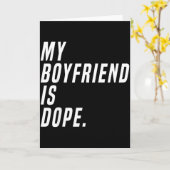 Dames - Mijn vriend is Valentijnsdag Grappig Cadea Kaart (Gele Bloem)