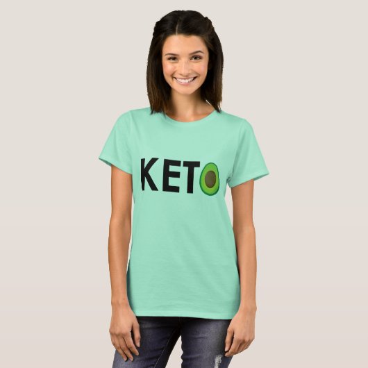 Dames Mint Green KETO T-shirt (Voorkant volledig)