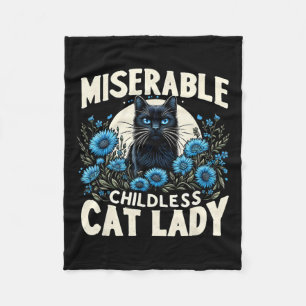 Dames Miserable Kinderloze Kat Vrouwe Verkiezingsd Fleece Deken