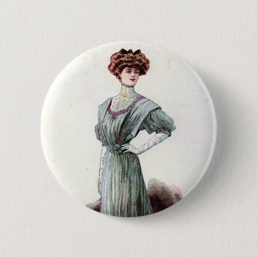  Dames Mode 1907 Ronde Button 5,7 Cm (Voorkant)