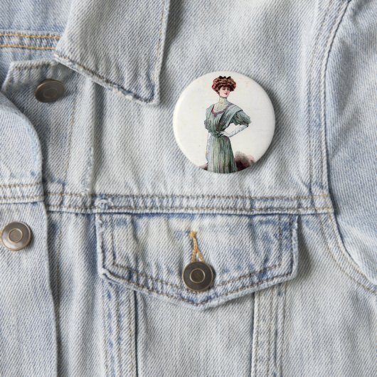 Dames Mode 1907 Ronde Button 5,7 Cm (In situ)