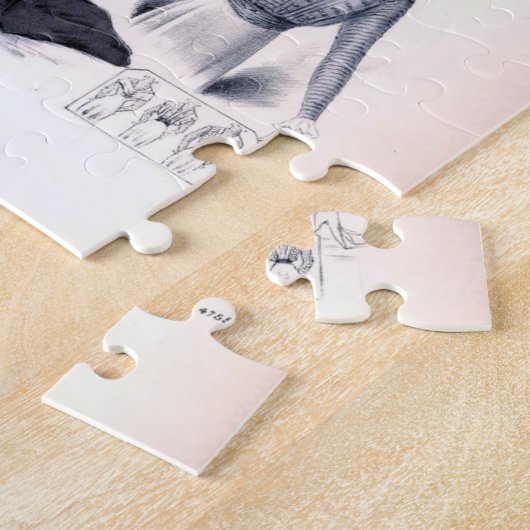 dames mode puzzel legpuzzel (Zijkant)