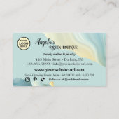 Dames Mode Winkel Boutique Visitekaartje (Achterkant)