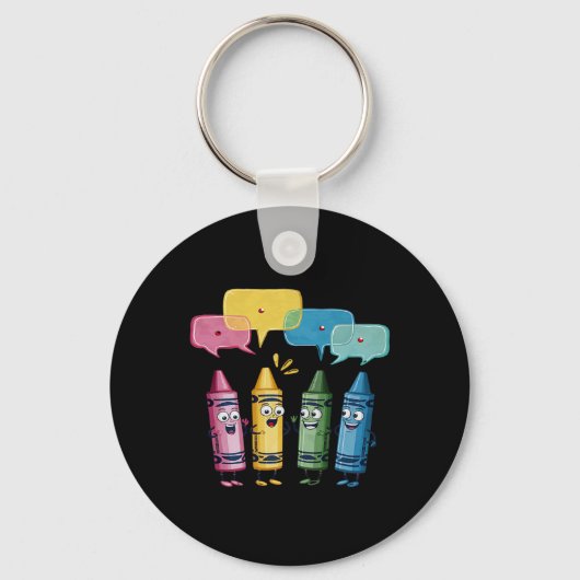 Dames Modekleurpotloden Crayon Stemming Kleurpotlo Sleutelhanger (Voorkant)