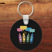 Dames Modekleurpotloden Crayon Stemming Kleurpotlo Sleutelhanger (Voorkant)