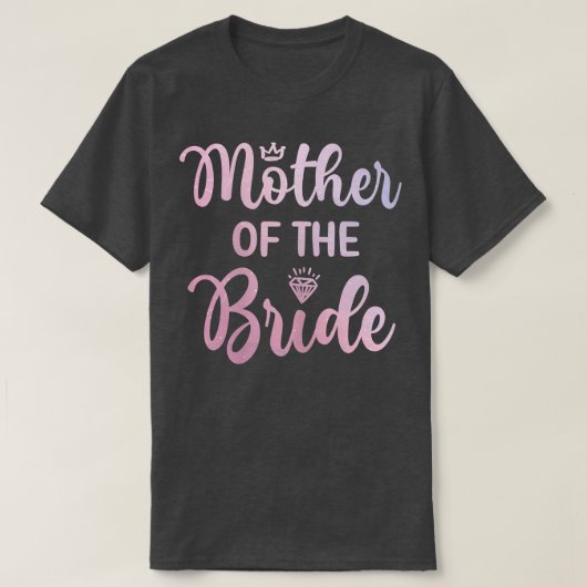 Dames Moeder Van De Bruid Bruidsfeest Trouw D T-shirt (Design voorkant)