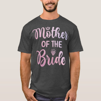 Dames Moeder Van De Bruid Bruiloftfeest Trouwdag D T-shirt