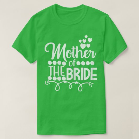 Dames Moeder Van De Bruid Dochter Trouw of Bac T-shirt (Design voorkant)