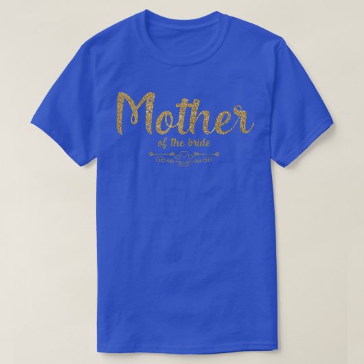 Dames Moeder van de Bruid Trouwjurk T-shirt (Design voorkant)