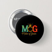 Dames Moeder Van De Bruidegom Mob Mog Moeder Trouw Ronde Button 5,7 Cm (Voorkant /achterkant)