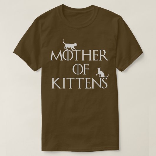 Dames Moeder Van Kittens DamesMoeder Van Katten T T-shirt (Design voorkant)