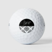 Dames Monogram Damast Golfballen (Voorkant)