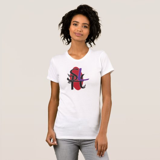 Dames-monogram T-shirt - SLH versie (Voorkant volledig)
