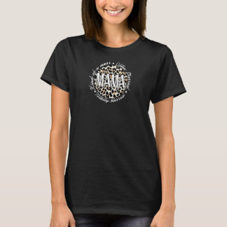 Dames Mooie Luipaardprint Moeder Kleding Stijlvol T-shirt