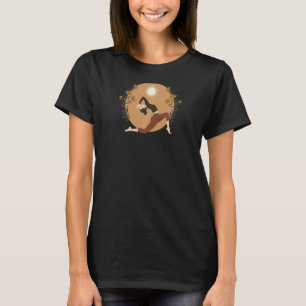 Dames Moon Blue Yoga 1 T-shirt