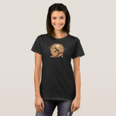 Dames Moon Blue Yoga 1 T-shirt (Voorkant volledig)