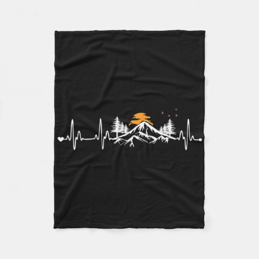 Dames Mountain Heartbeat kleding - Mountain Hiki Fleece Deken (Voorkant)
