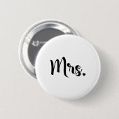Dames Mrs. Verlovings Huwelijk Bruidsfeest Bruid Ronde Button 5,7 Cm (Voorkant /achterkant)