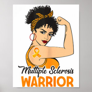 Dames Multiple Sclerose Bewustzijn Ms Krijger Ora Poster