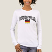 Dames München Duitsland Tri-Blend Shirt (Voorkant volledig)