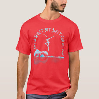 Dames muziek liefhebber Het leven is kort maar zoe T-shirt