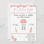 Dames Nacht Bachelorette Uitnodiging (Voorkant)
