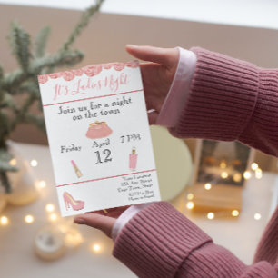 Dames Nacht Bachelorette Uitnodiging