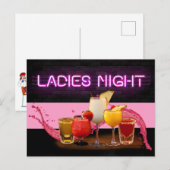 Dames nacht briefkaart (Voorkant / Achterkant)